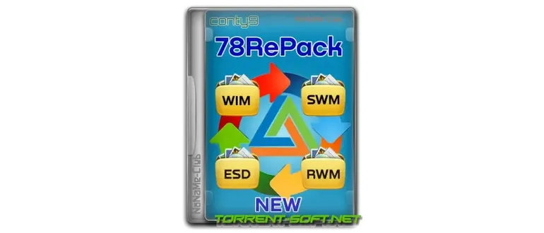 Иконка 78RePack 1.9.5 New (WimLib 1.14.2) Portable by conty9 [En]