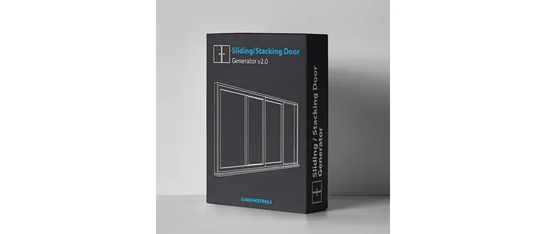 Иконка ArchvizTools - Sliding & Stacking Door Generator 2.0 [En]
