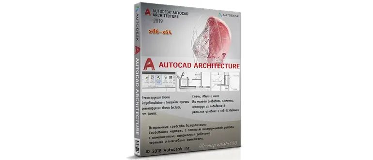 Иконка Autodesk AutoCAD Architecture 2019.0.1 [x86-x64] (2018) РС by m0nkrus