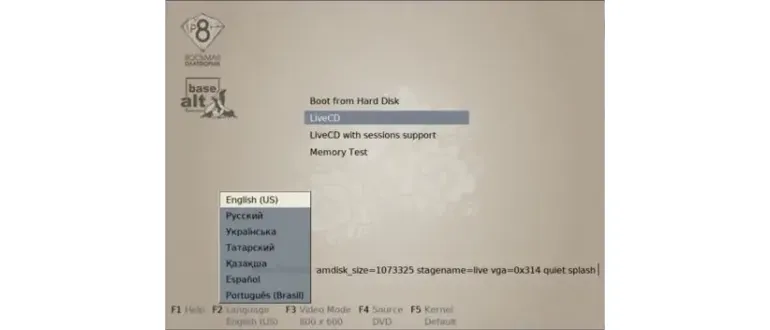 Иконка BaseALT Linux Starterkits P8 20180912 LiveDVD5 (2018) PC