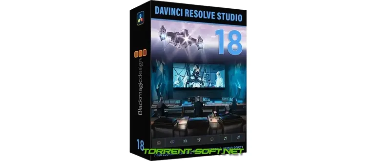 Иконка Blackmagic Design DaVinci Resolve Studio 18.6 Build 9 RePack by KpoJIuK [Multi Ru]
