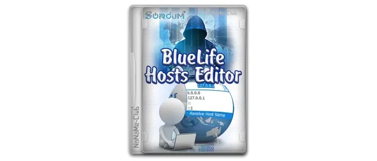 Иконка BlueLifeHosts editor 1.4 Portable [Multi Ru]