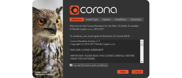 Иконка Corona Renderer 1.6.3 for 3ds Max 2012-2018 (2017) Английский