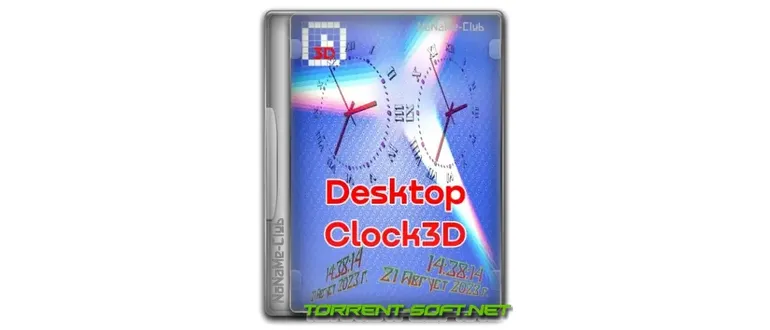 Иконка DesktopClock3D 1.92 + Portable [Multi Ru]