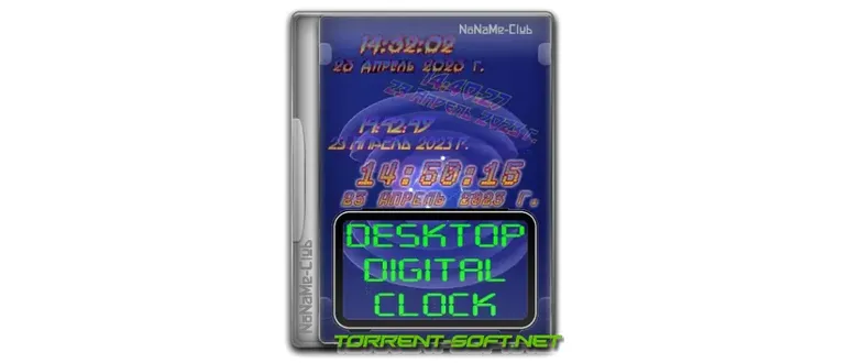 Иконка DesktopDigitalClock 4.91 + Portable [Multi Ru]