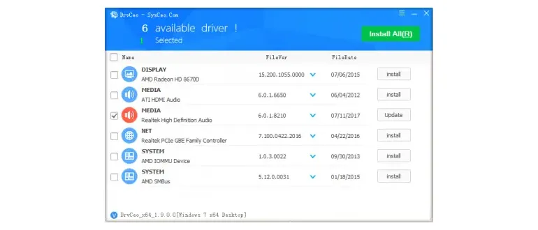 Иконка DriverPack DrvCeo 1.9.6.0 Windows 10 x64 (64bit) [2018, ENG]