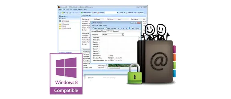 Иконка Efficient Address Book v5.50 Build 540 Portable by Gosuto [2018, Ml Rus]