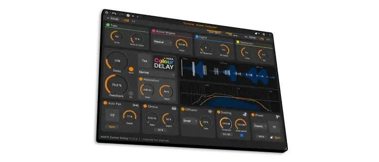 Иконка HOFA - Colour Delay 1.0.0 VST 3, AAX (x64) [En]
