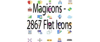 Иконка Иконки - Icono.space - Magicons - 2867 Flat Icons [EPS, SVG, PNG, Sketch]