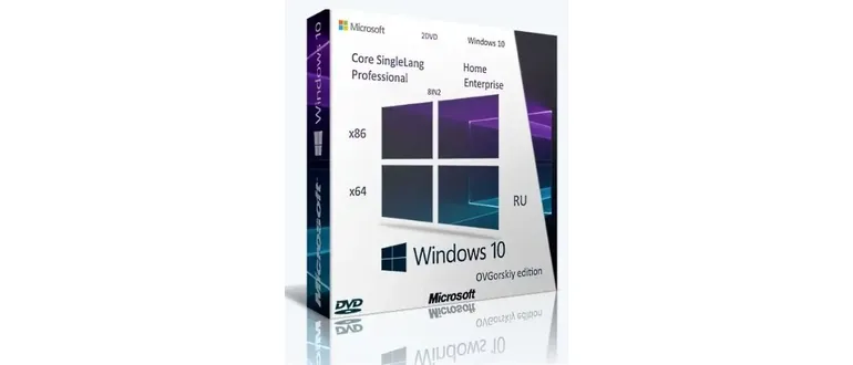 Иконка Microsoft® Windows 10 x86-x64 Ru 1803 RS4 8in2 Orig-Upd 05.2018 by OVGorskiy® 2DVD