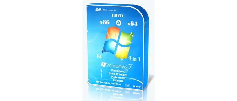 Иконка Microsoft® Windows® 7 SP1 x86 x64 Ru 9 in 1 Update 08.2024 by OVGorskiy 1DVD