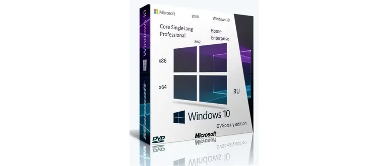 Иконка Microsoft Windows 10 x86 x64 Ru 1709 RS3 8in2 Orig-Upd 10.2017 by OVGorskiy® 2DVD (2017) Русский