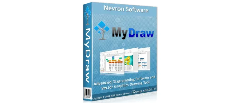 Иконка MyDraw 2.3.1 RePack (& Portable) by TryRooM 33 x86 x64 [2018, ENG + RUS]