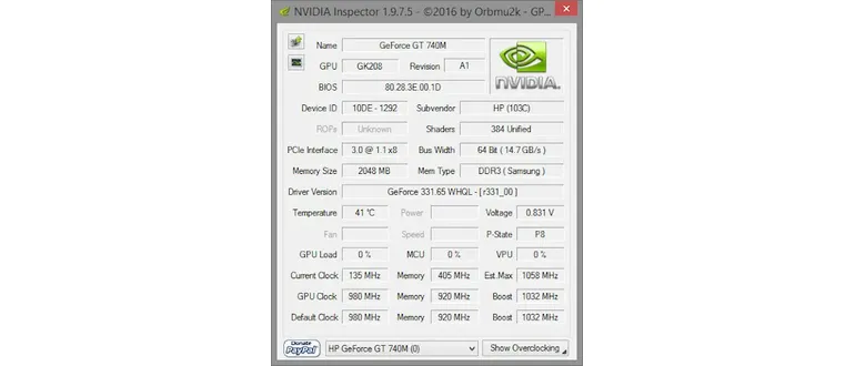 Иконка NVIDIA Inspector 1.9.7.5 (2016) Английский