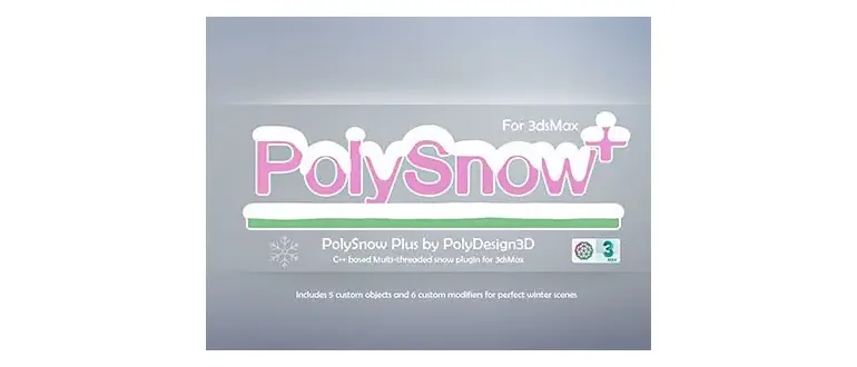 Иконка PolyDesign3D - PolySnow Plus 1.01 for 3ds Max 2016-2022 [En]