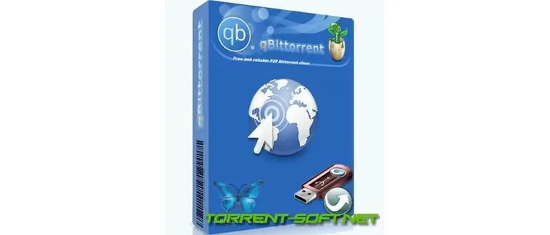 Иконка qBittorrent 4.5.5 Portable by PortableApps + Themes (x64) [Multi Ru]