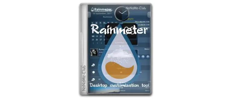 Иконка Rainmeter 4.5.20 Build 3803 + Portable [Multi Ru]