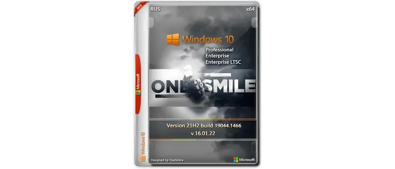 Иконка Windows 10 21H2 x64 Rus by OneSmiLe [19044.1466]