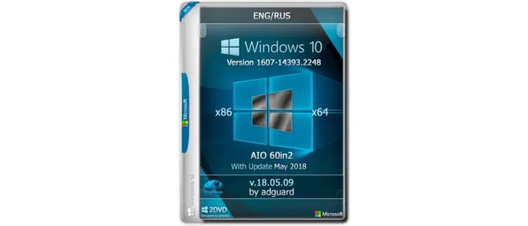 Иконка Windows 10, Version 1607 with Update [14393.2248] (x86-x64) AIO [60in2] adguard (v18.05.09) [Eng Rus]
