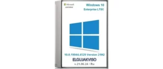 Иконка Windows 10 Enterprise 2021 LTSC Version 21H2 (x64) Elgujakviso Edition (v.21.06.24) [Ru]