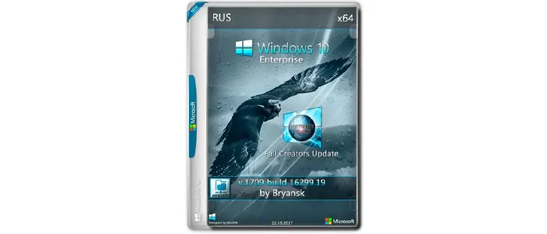 Иконка Windows 10 Enterprise (x64) v.1709 build 16299.19 by Bryansk (2017) Русский