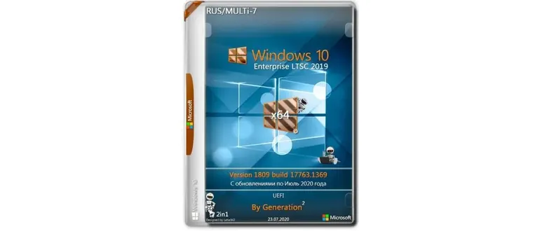 Иконка Windows 10 Enterprise LTSC 2019 x64 v.1809.17763.1369 (July 2020) Multi Русский