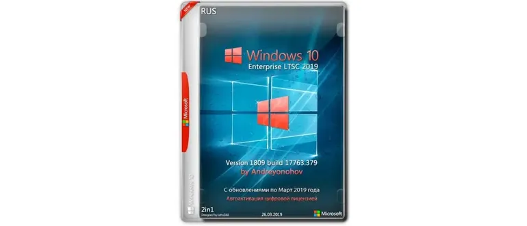 Иконка Windows 10 Enterprise LTSC x86 x64 17763.379 2in1 by Andreyonohov (2019) Русский