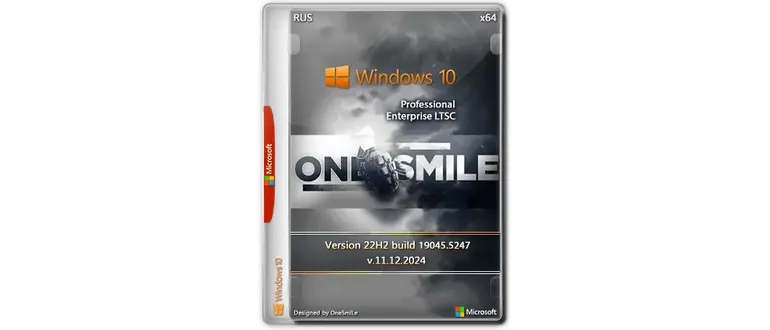 Иконка Windows 10 Pro Ent LTSC by OneSmiLe 22H2 build 19045.5247 [Ru]