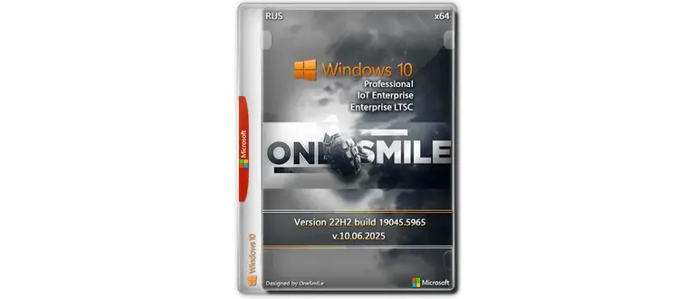 Иконка Windows 10 Pro Ent LTSC by OneSmiLe 22H2 build 19045.5965 [Ru]
