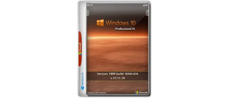 Иконка Windows 10 Pro VL 1909 18363.476 x64 Rus by OneSmiLe (15.11.2019) Русский