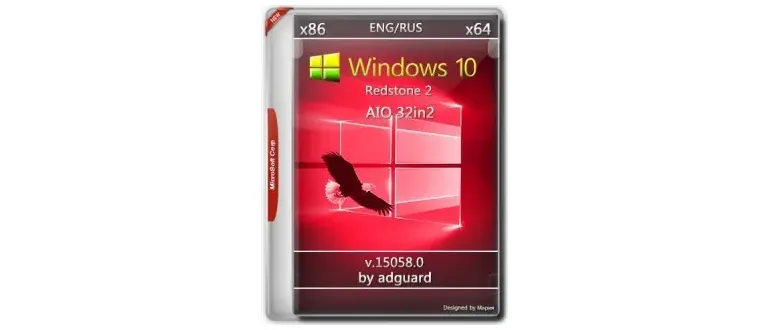 Иконка Windows 10 Redstone 2 [15058.0] RC (x86-x64) AIO [32in2] adguard v17.03.15 (2017) Русский Английский