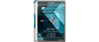 Иконка Windows 10 Version 1607 with Update [14393.1378] x86 x64 AIO [32in2] adguard v17.06.28 (2017) Русский Английский