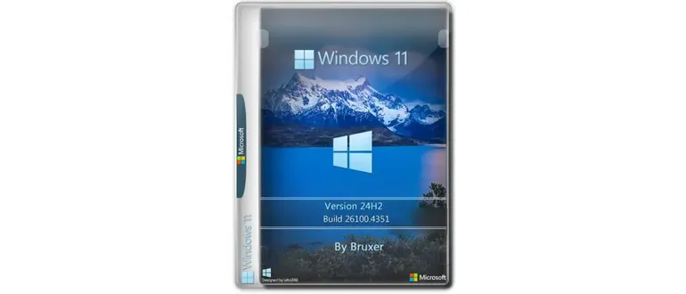 Иконка Windows 11 24H2 (26100.4351) x64 by Bruxer [Ru]