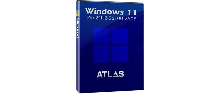 Иконка Windows 11 Pro 24H2 (v.26100.2605) with AtlasOS Игровая сборка [Ru]
