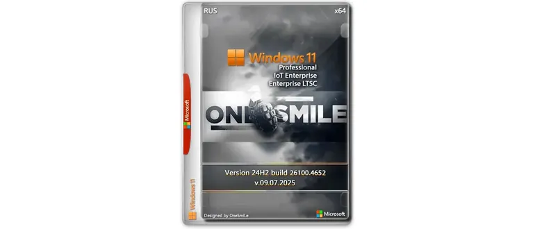 Иконка Windows 11 Pro Ent LTSC by OneSmiLe 24H2 build 26100.4652 [Ru]