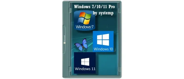 Иконка Windows 7 10 11 Pro х86-x64 by systemp 21.12.15 [Ru]