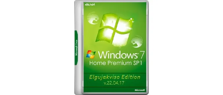 Иконка Windows 7 Home Premium SP1 (x86 x64) Elgujakviso Edition v.22.04.17 (2017) Русский