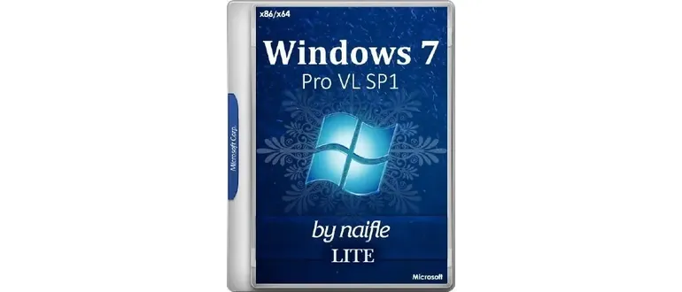 Иконка Windows 7 Pro VL SP1 x86 x64 Lite v.8.17 by naifle (2017) Русский