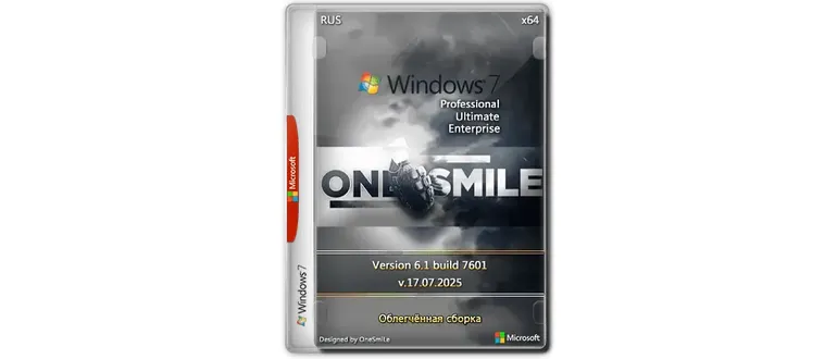 Иконка Windows 7 SP1 7601.27820 x64 3in1 by OneSmiLe [17.07.2025] [Ru]