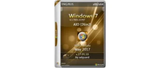Иконка Windows 7 SP1 with Update [7601.23797] x86 x64 AIO [26in2] adguard v.17.05.10 (2017) Русский Английский
