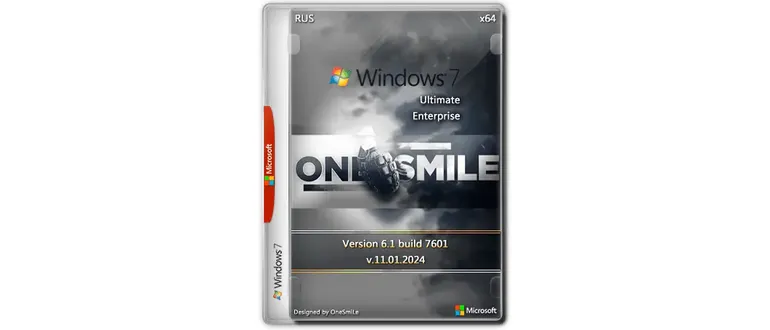 Иконка Windows 7 SP1 x64 Rus by OneSmiLe [11.01.2024]
