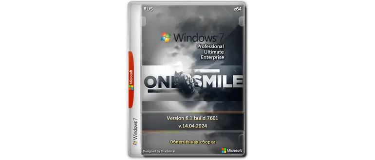 Иконка Windows 7 SP1 x64 Rus by OneSmiLe [14.04.2024]