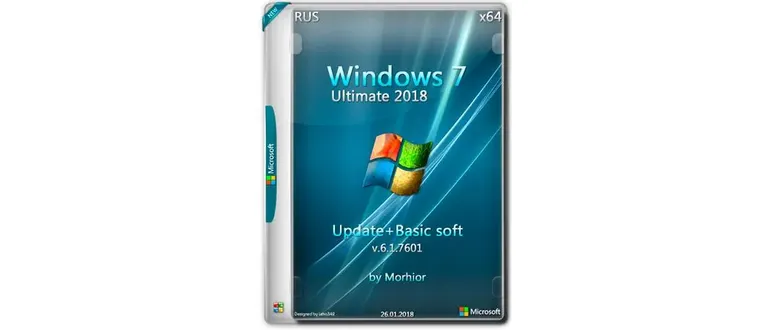 Иконка Windows 7 Ultimate 2018 Update x64 + Basic soft (2018) Русский