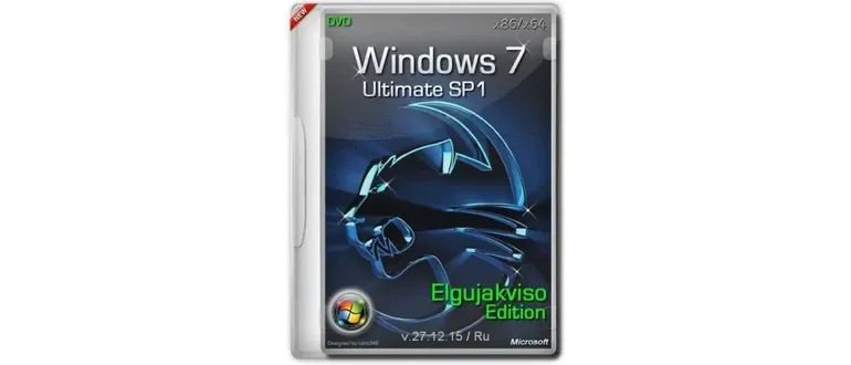 Иконка Windows 7 Ultimate SP1 (x86 x64) Elgujakviso Edition (v27.12.15) (2015) Русский