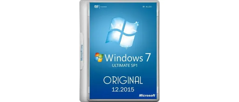 Иконка Windows 7 Ultimate SP1 Original 25.12.2015 -A.L.E.X.- (x86 x64) (2015)Русский Английский