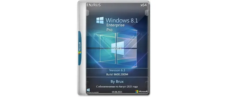 Иконка Windows 8.1 6.3 (9600.20094) Enterprise + Pro (2in1) x64 by Brux [Ru En]