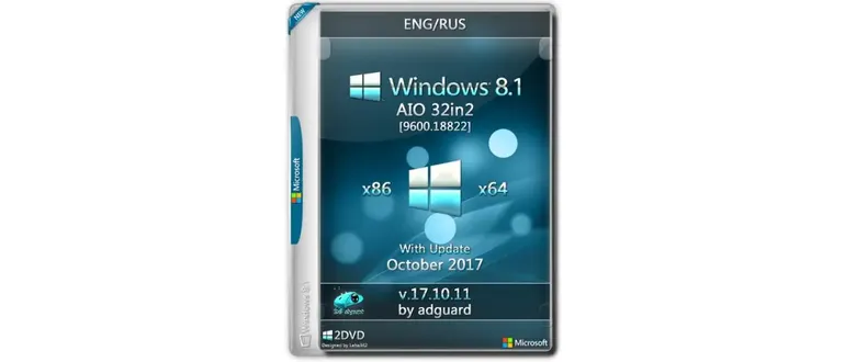 Иконка Windows 8.1 with Update x86 x64 AIO [32in2] adguard (2017) Русский