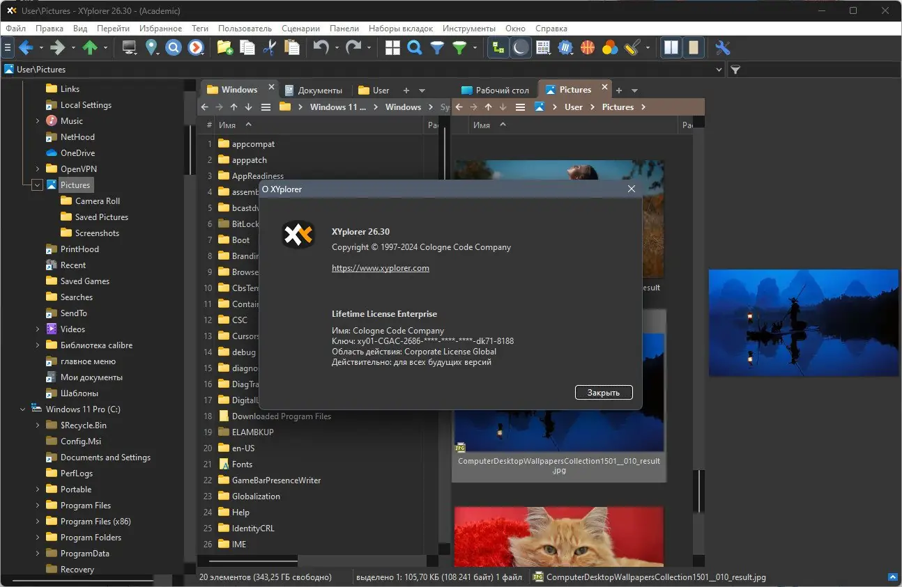 Инсталляция и активация