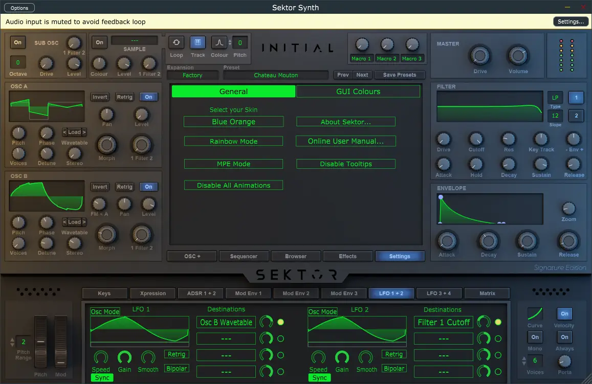 Настройки программы