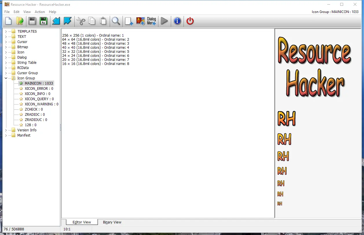 Настройки программы